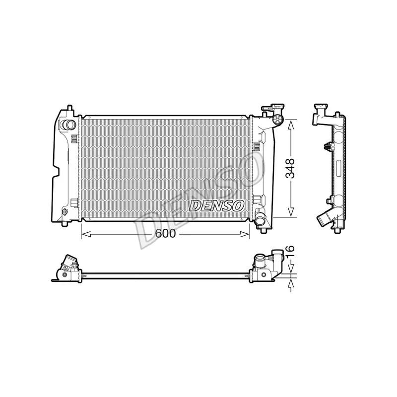 Radiateur, refroidissement du moteur DENSO DRM50110