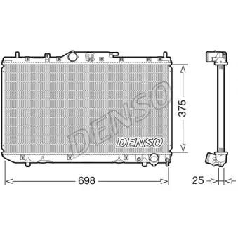 Radiateur, refroidissement du moteur DENSO DRM50114