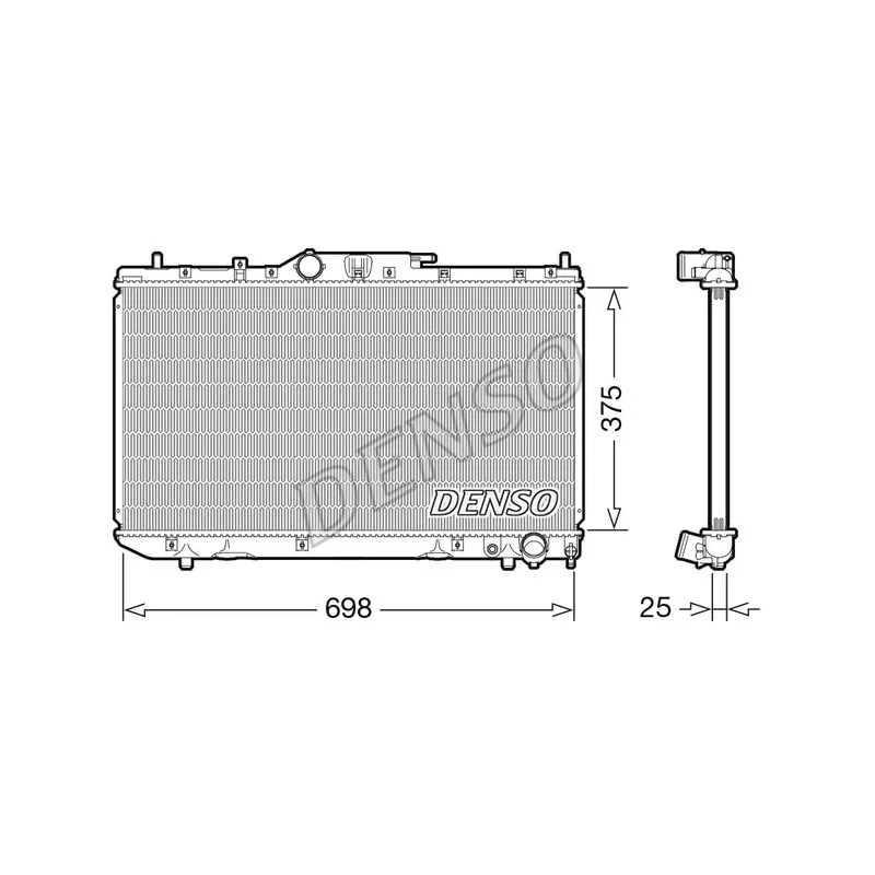 Radiateur, refroidissement du moteur DENSO DRM50114