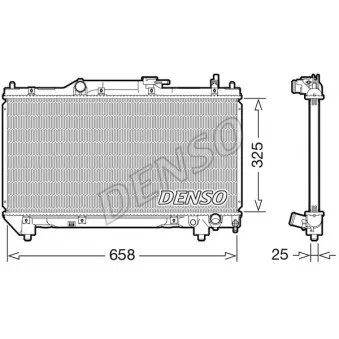 Radiateur, refroidissement du moteur DENSO DRM50115