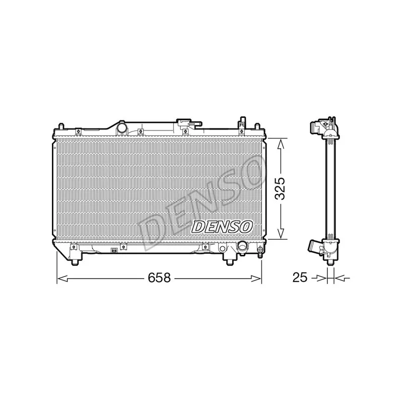 Radiateur, refroidissement du moteur DENSO DRM50115