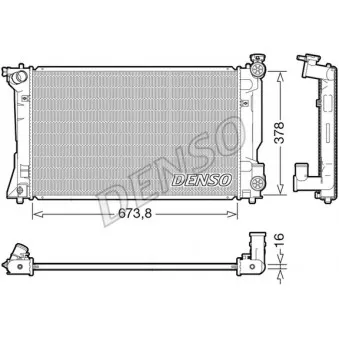 Radiateur, refroidissement du moteur DENSO DRM50118