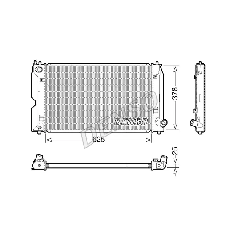 Radiateur, refroidissement du moteur DENSO DRM50119