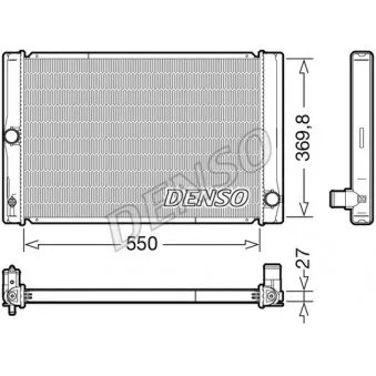 Radiateur, refroidissement du moteur DENSO DRM50123