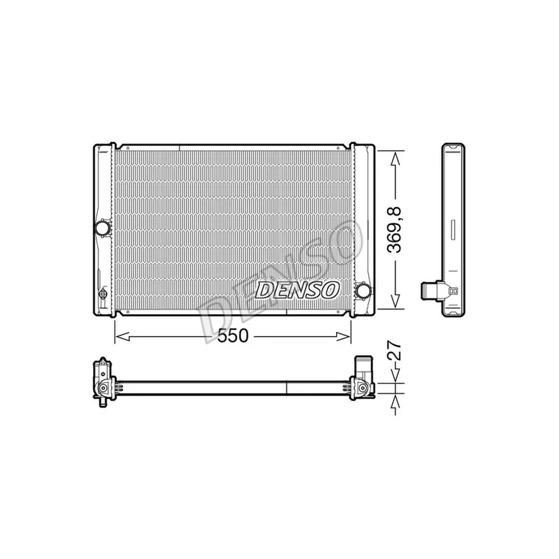 Radiateur, refroidissement du moteur DENSO DRM50123