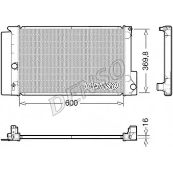 Radiateur, refroidissement du moteur DENSO DRM50126