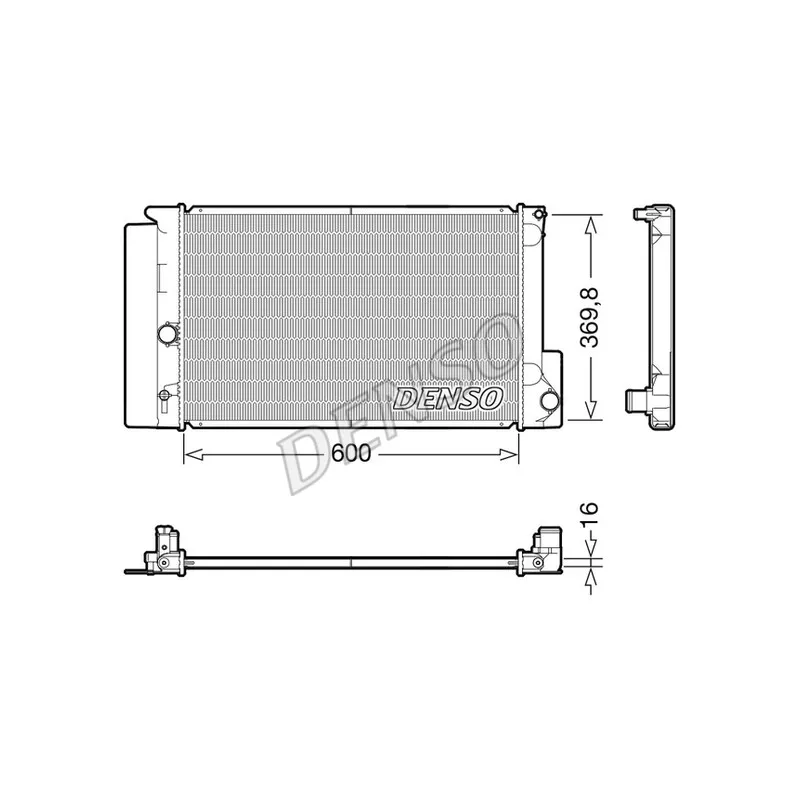Radiateur, refroidissement du moteur DENSO DRM50126