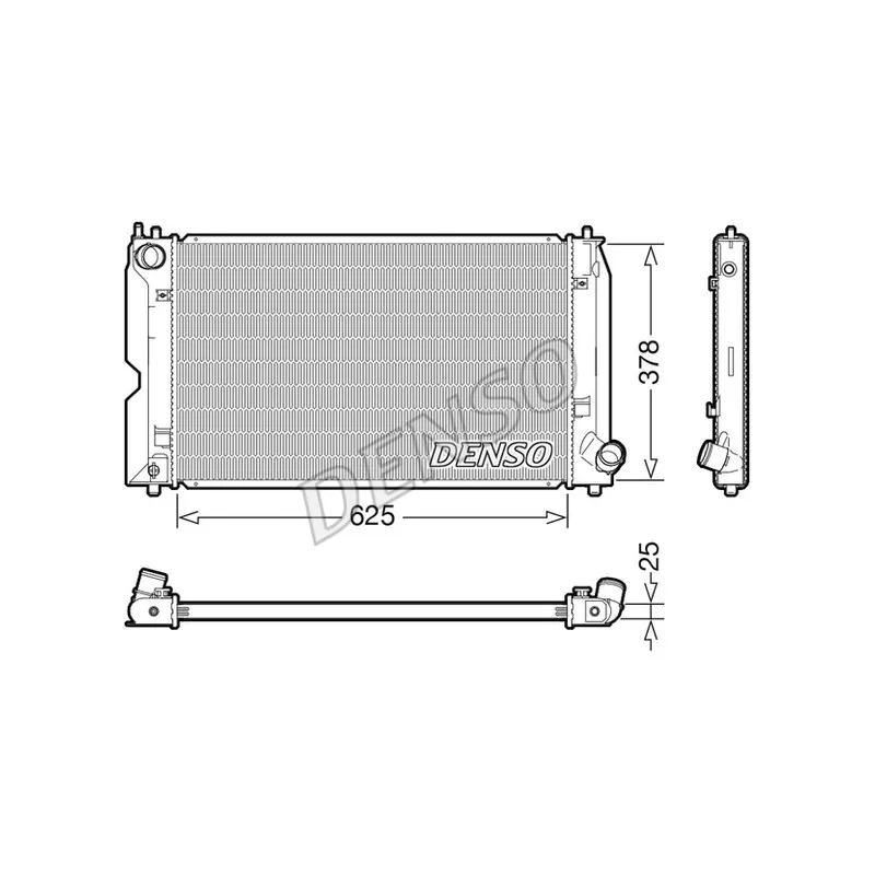 Radiateur, refroidissement du moteur DENSO DRM50127