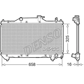 Radiateur, refroidissement du moteur DENSO DRM50131