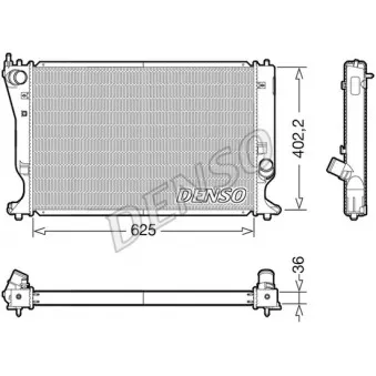 Radiateur, refroidissement du moteur DENSO DRM50132