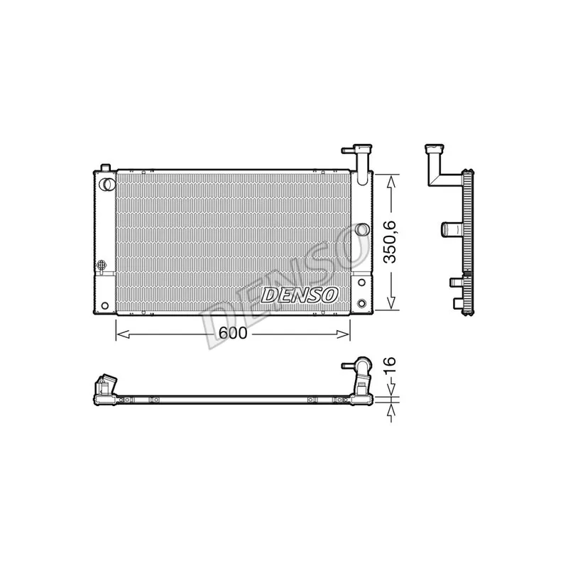 Radiateur, refroidissement du moteur DENSO DRM50133