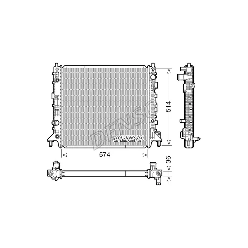 Radiateur, refroidissement du moteur DENSO DRM99013