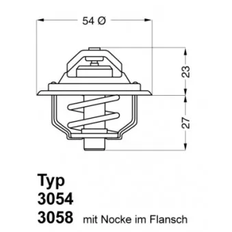 Thermostat d'eau WAHLER 3054.92D50