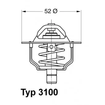 Thermostat d'eau WAHLER 3100.88D