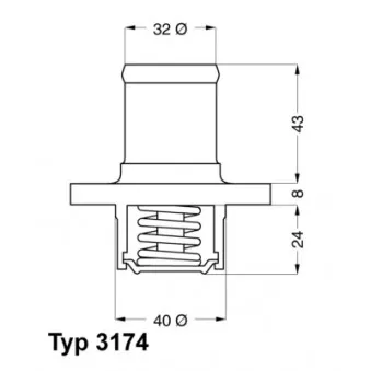 Thermostat d'eau WAHLER 3174.89D