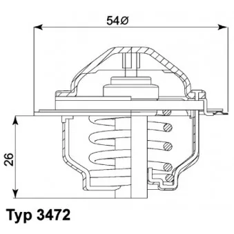 Thermostat d'eau WAHLER 3472.87D