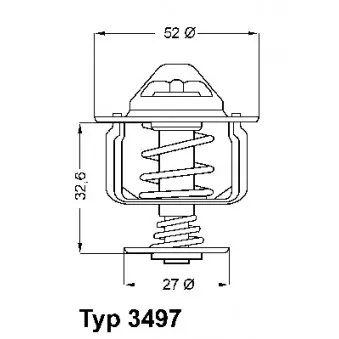 Thermostat d'eau WAHLER 3497.88D