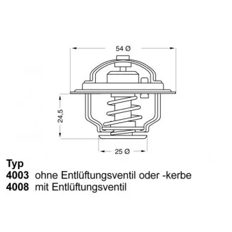 Thermostat d'eau WAHLER 4003.86