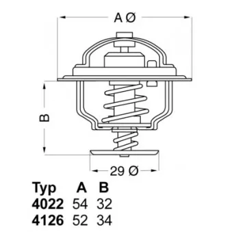 Thermostat d'eau WAHLER 4022.82D