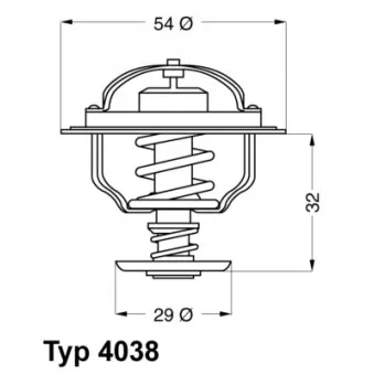 Thermostat d'eau WAHLER 4038.65D