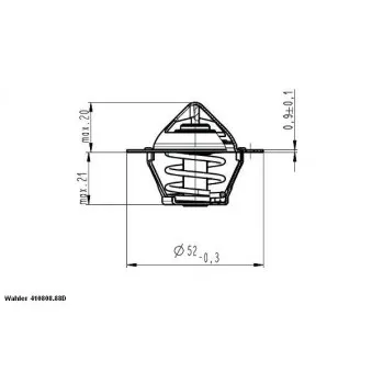Thermostat d'eau WAHLER 410808.88D