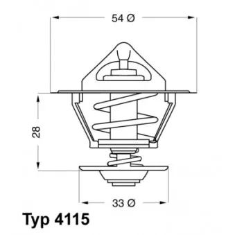 Thermostat d'eau WAHLER 4115.92D