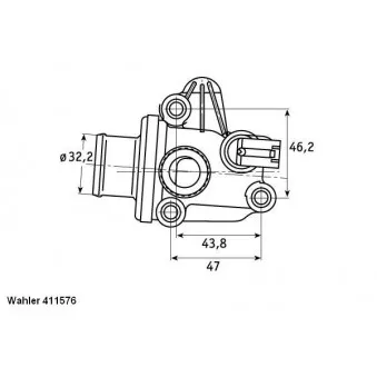 Thermostat d'eau WAHLER 411576.87D