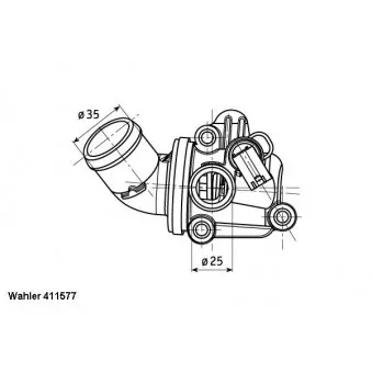Thermostat d'eau WAHLER 411577.80D