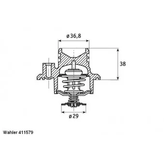 Thermostat d'eau WAHLER 411579.92D