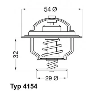 Thermostat d'eau WAHLER 4154.82D