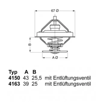 Thermostat d'eau WAHLER 4163.79D