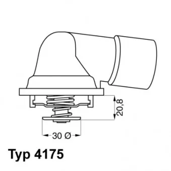 Thermostat d'eau WAHLER 4175.92D