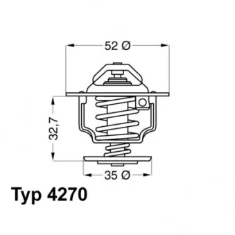 Thermostat d'eau WAHLER 4270.88D