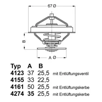 Thermostat d'eau WAHLER 4274.82D