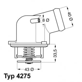 Thermostat d'eau WAHLER 4275.87D
