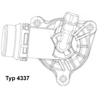 Thermostat d'eau WAHLER 4337.105D