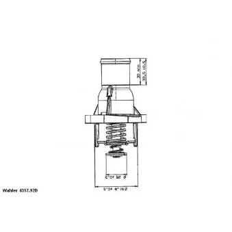 Thermostat d'eau WAHLER 4357.92D