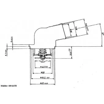 Thermostat d'eau WAHLER 4414.87D