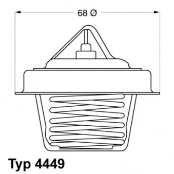 Thermostat d'eau WAHLER 4449.84D