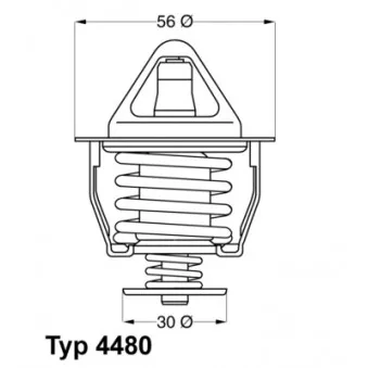 Thermostat d'eau WAHLER 4480.82D