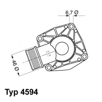 Thermostat d'eau WAHLER 4594.90D
