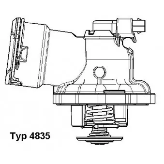 Thermostat d'eau WAHLER 4835.87D