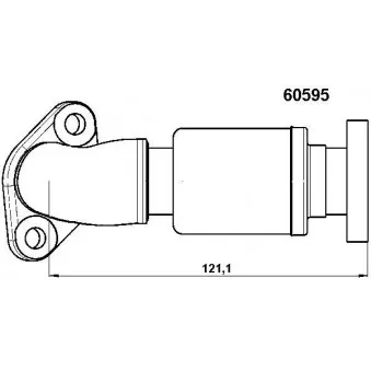 Tuyauterie, vanne EGR WAHLER 60595D