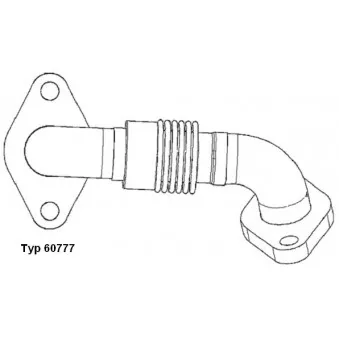 Tuyauterie, vanne EGR WAHLER 60777D