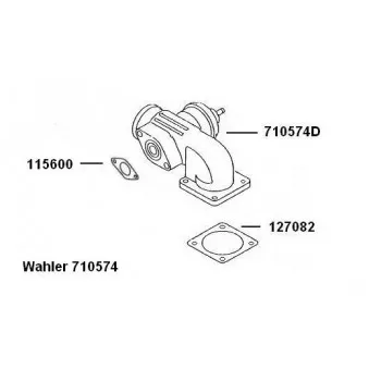 Vanne EGR WAHLER 710574D