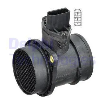 Débitmètre de masse d'air DELPHI AF10265-12B1