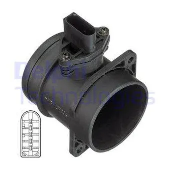 Débitmètre de masse d'air DELPHI AF10361-12B1