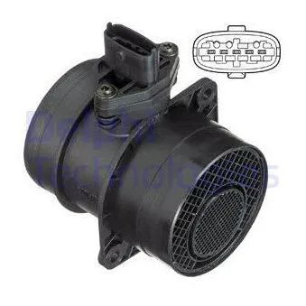 Débitmètre de masse d'air DELPHI AF10364-12B1