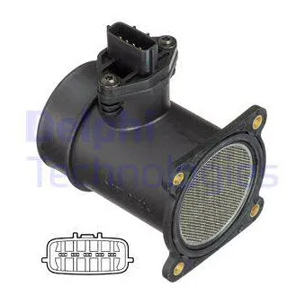 Débitmètre de masse d'air DELPHI AF10371-12B1
