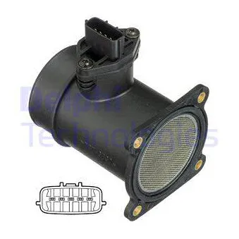 Débitmètre de masse d'air DELPHI AF10373-12B1